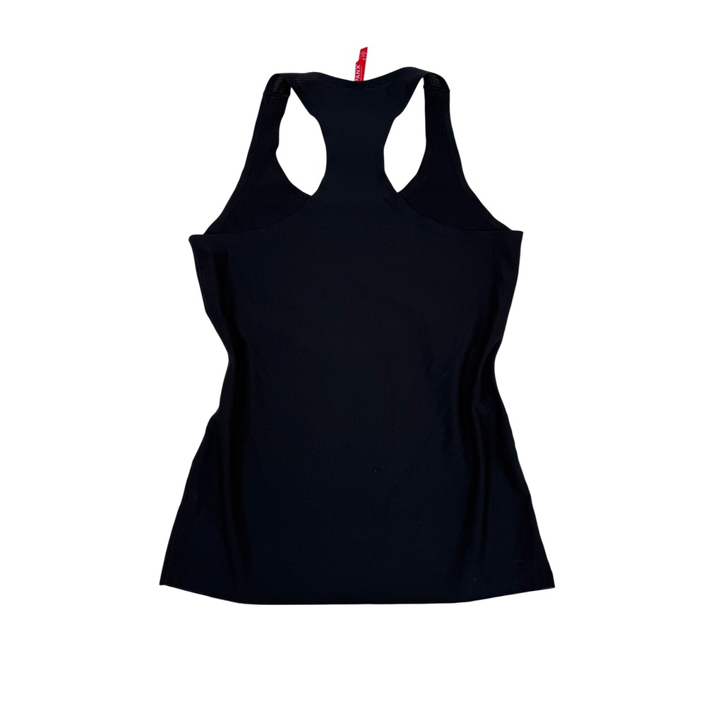 Spanx Perforated Performance Racerback Tank Top Black Athletic Workout Size M - Picture 2 of 6